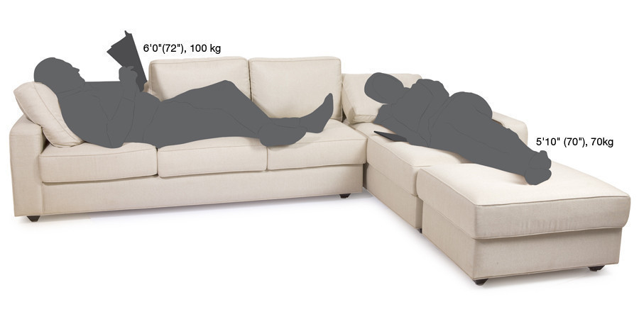 Fleming Sofa L Shape(Cream)